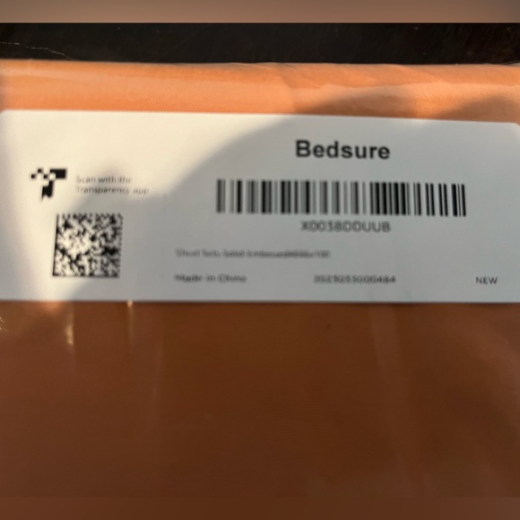 NWT Bedsure Microfiber Twin XL Sheet set, Dusty Orange - Picture 2 of 3